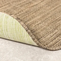 In- & Outdoor Teppich Rund - Malta Melange Natur