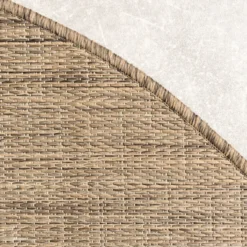 In- & Outdoor Teppich Rund - Malta Melange Natur