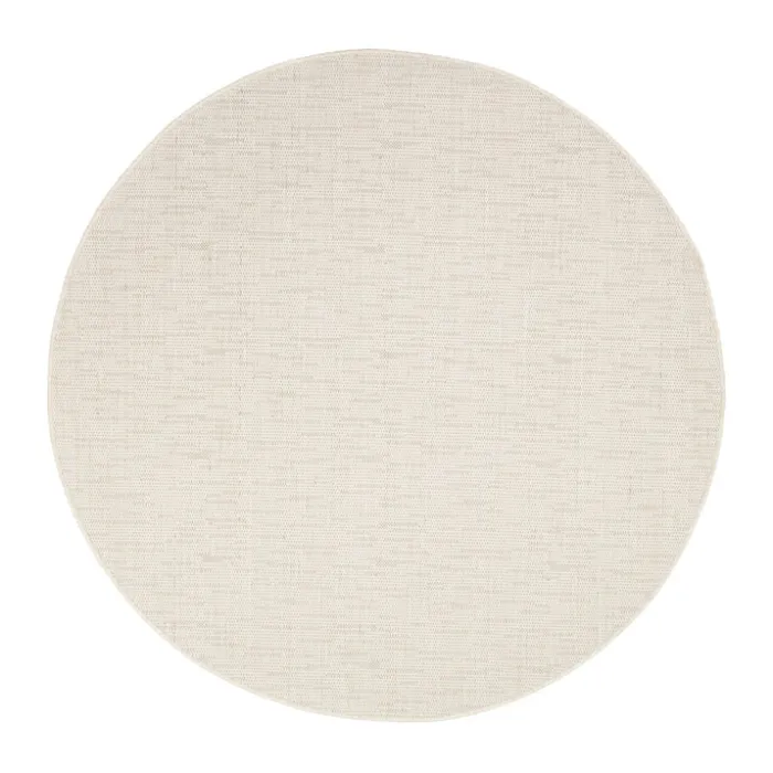 In- & Outdoor Teppich Rund - Malta Melange Creme