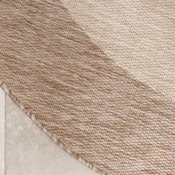 In- & Outdoor Teppich Rund - Sierra Border Creme Beige