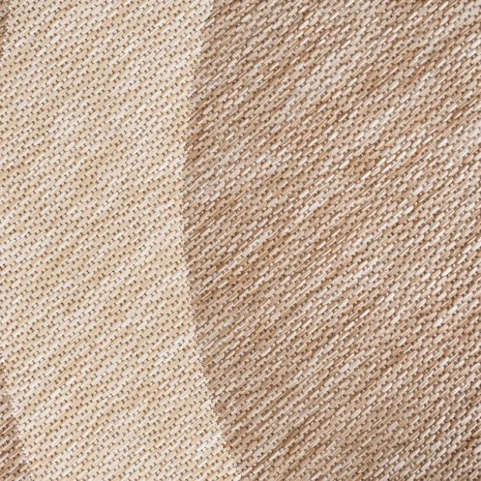 In- & Outdoor Teppich Rund - Sierra Border Beige Creme