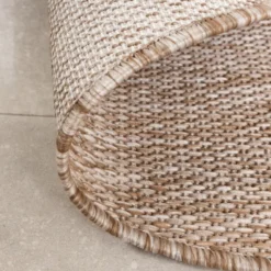 In- & Outdoor Teppich Rund - Sierra Arches Beige Creme