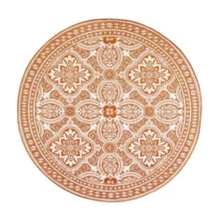 In- & Outdoor Teppich Rund - Summer Oriental Terracotta