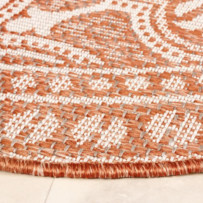 In- & Outdoor Teppich Rund - Summer Oriental Terracotta