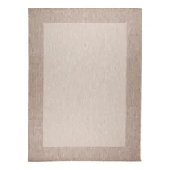 In- & Outdoor Teppich - Sierra Border Creme Beige