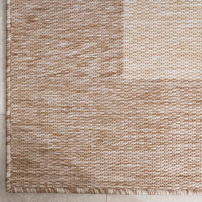 In- & Outdoor Teppich - Sierra Border Creme Beige