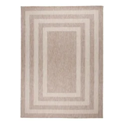 In- & Outdoor Teppich - Sierra Frame Beige Creme