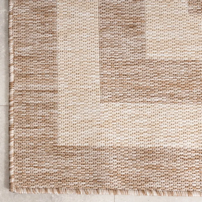 In- & Outdoor Teppich - Sierra Frame Beige Creme