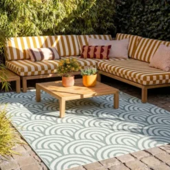In- & Outdoor Teppich - Summer Arch Grün