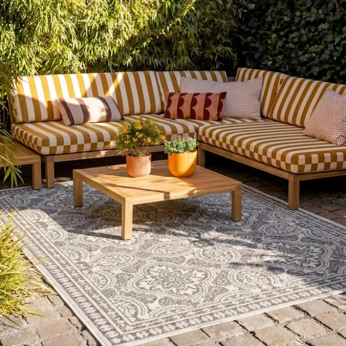 In- & Outdoor Teppich - Summer Oriental Grau
