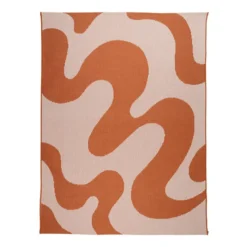 In- & Outdoor Teppich - Summer Swirl Terracotta