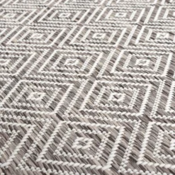 In- & Outdoor Teppich - Summer Tile Hellgrau