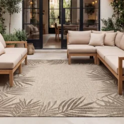 In- & Outdoor Teppich - Tiga Edge Taupe