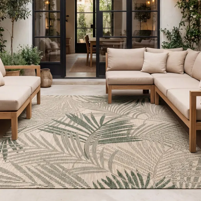 In- & Outdoor Teppich - Tiga Palm Grün