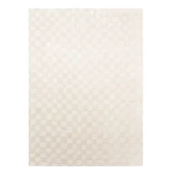 Japandi Teppich - Yori Checkerboard Creme