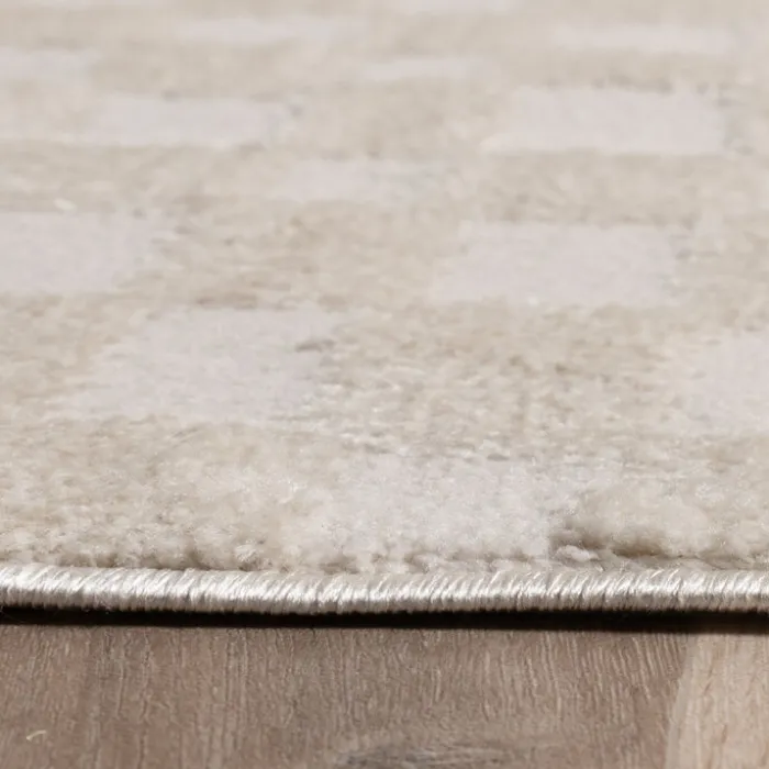 Japandi Teppich - Yori Checkerboard Creme