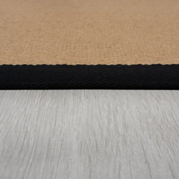 Jute Läufer - Herro Natur Schwarz - 60x230cm