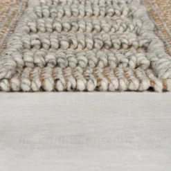 Jute Läufer - Jubio Medina Natur Grau - 60x230cm