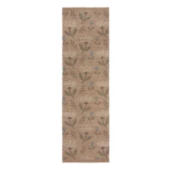 Jute Läufer - Amilio Floral Beige - 60x230cm