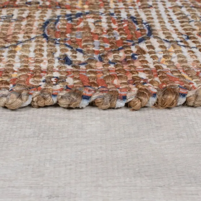 Jute Läufer - Mauro Vintage Braun Blau - 60x230cm