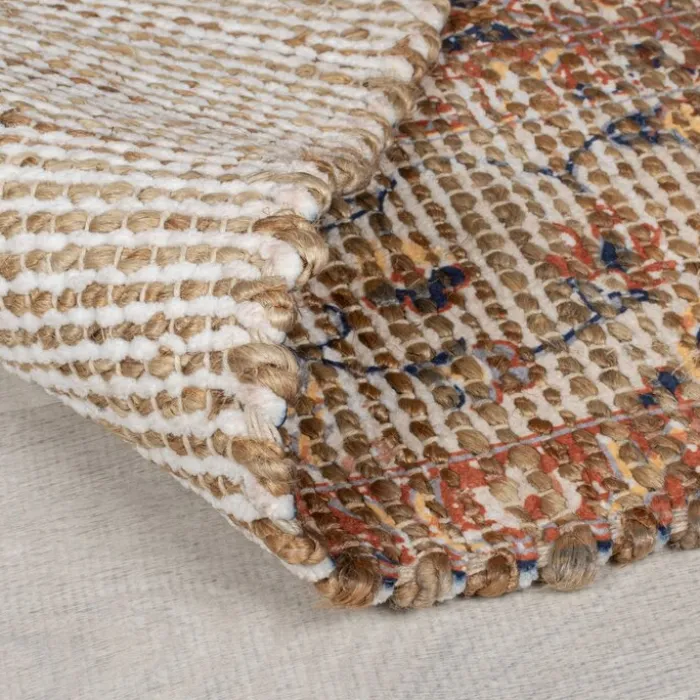 Jute Läufer - Mauro Vintage Braun Blau - 60x230cm
