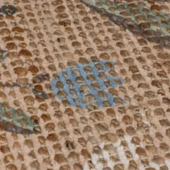 Jute Teppich - Amilio Floral Braun