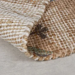 Jute Teppich - Amilio Floral Braun