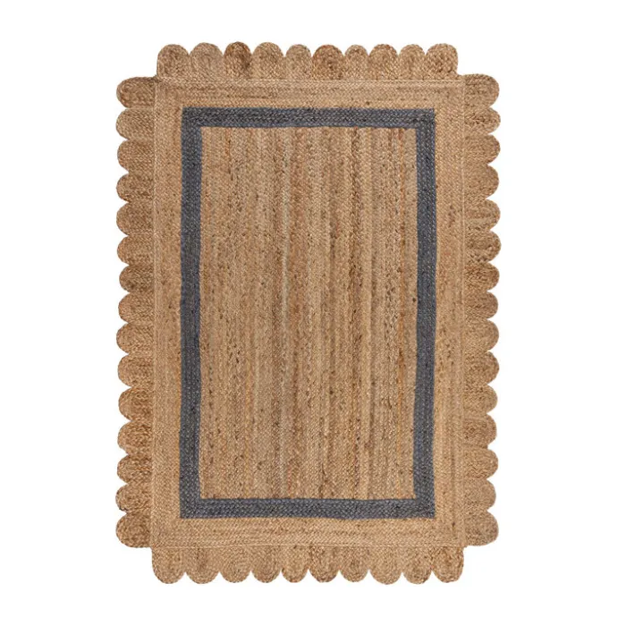 Jute Teppich - Grazo Natur Grau