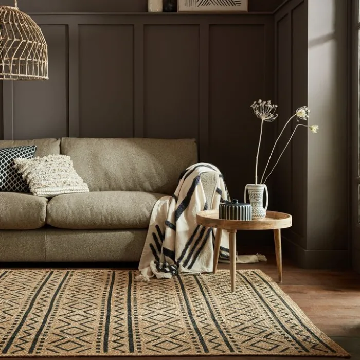Jute Teppich - Lucio Geo Beige