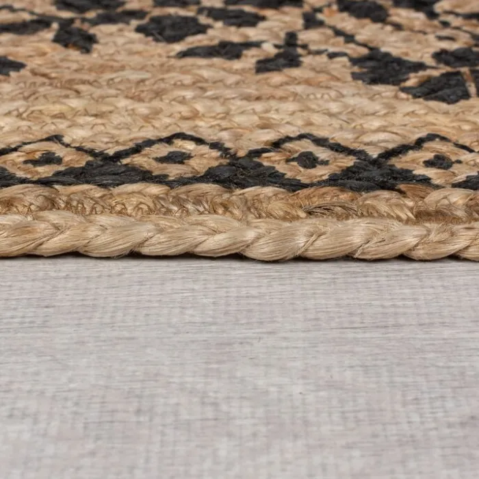 Jute Teppich - Marino Floral Beige