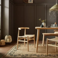 Jute Teppich - Marino Floral Beige