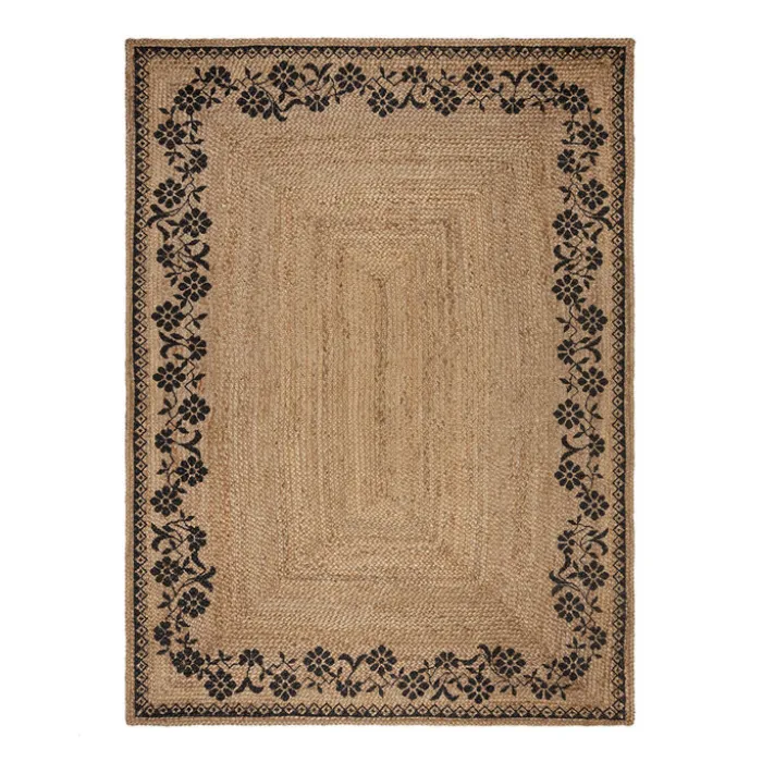 Jute Teppich - Marino Floral Beige