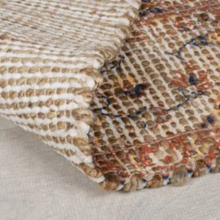 Jute Teppich - Mauro Vintage Braun Blau