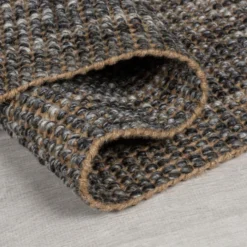 Jute Teppich- Motto Ombre Grau
