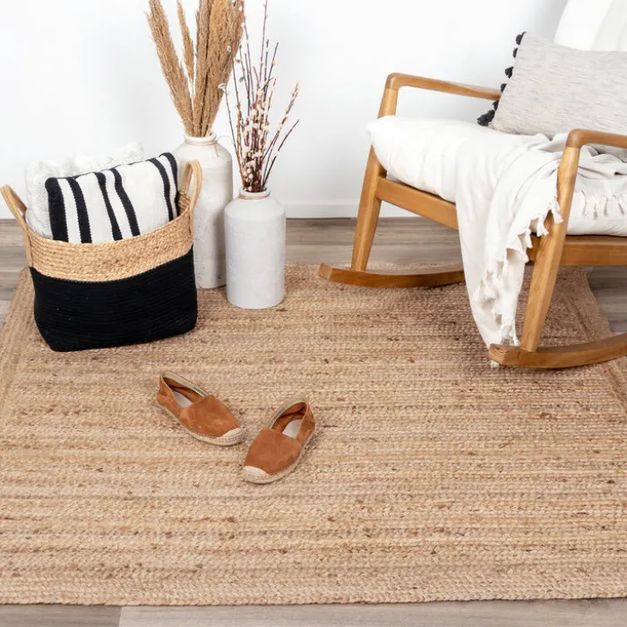 Jute Teppich Quadrat - Fair Natur