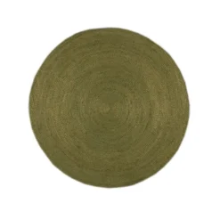 Jute Teppich Rund - Fair Grün