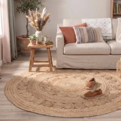 Jute Teppich Rund - Fair Sun Natur