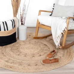 Jute Teppich Rund - Fair Sun Natur