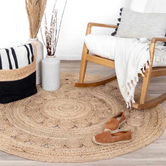 Jute Teppich Rund - Fair Sun Natur