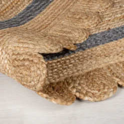 Jute Teppich Rund - Grazo Natur Grau - Ø 160cm