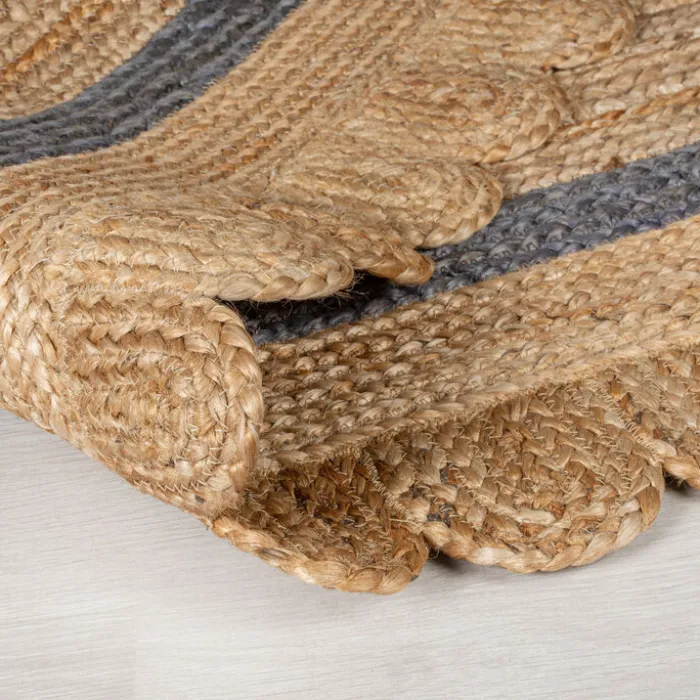 Jute Teppich Rund - Grazo Natur Grau - Ø 160cm