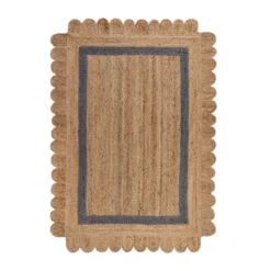 Jute Teppich Rund - Grazo Natur Grau - Ø 160cm