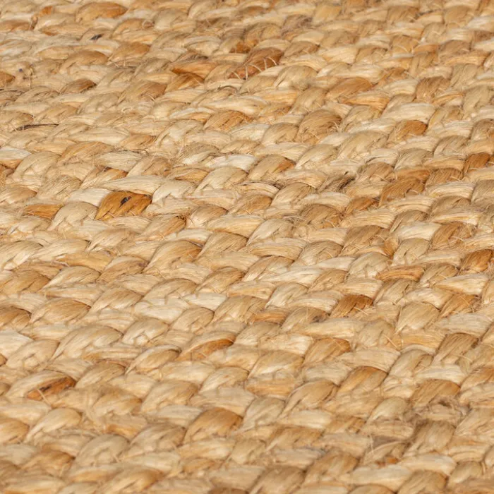 Jute Teppich Rund - Kahano Natur Terrakotta - Ø 180cm
