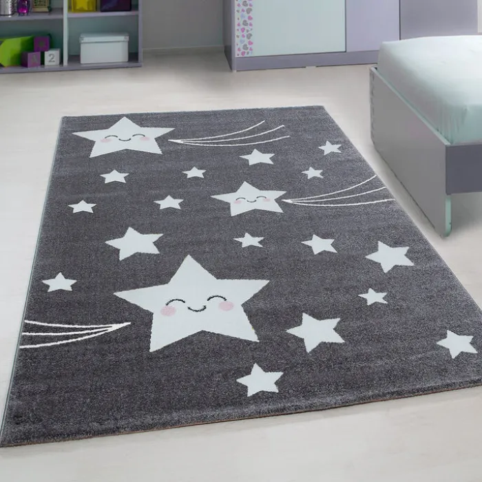 Kinderteppich - Anna Sterne Grau