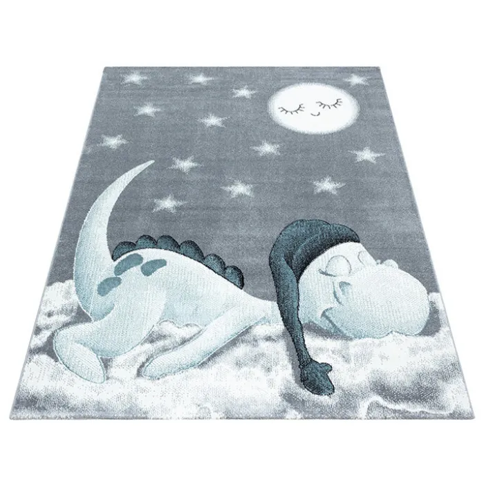 Kinderteppich Dino - Bambi Blau