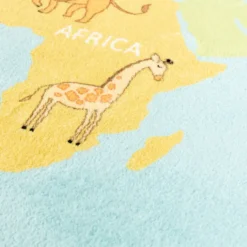 Kinderteppich - Globe Hellblau