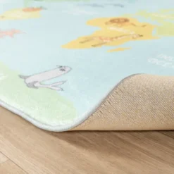 Kinderteppich - Globe Hellblau