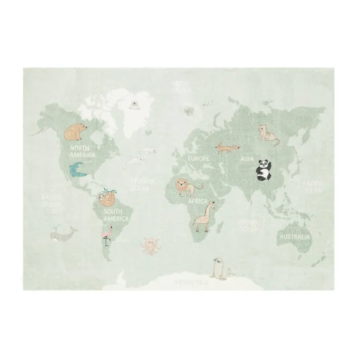 Kinderteppich - Globe Mint