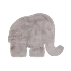 Kinderteppich - Huggy Elefant Grau - 80x100cm