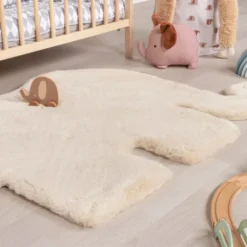 Kinderteppich - Huggy Elefant Creme - 80x100cm